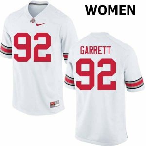 Women's Ohio State Buckeyes #92 Haskell Garrett White Nike NCAA College Football Jersey Hot Sale TGE5344WS